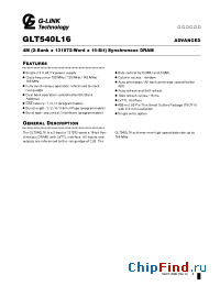 Datasheet GLT540L16 manufacturer G-Link