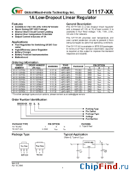 Datasheet G1117-18T43U manufacturer GMT