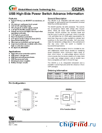 Datasheet G525A manufacturer GMT