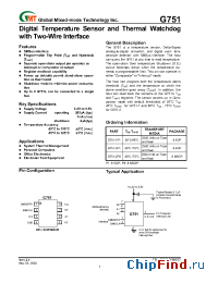 Datasheet G751-2P8 manufacturer GMT