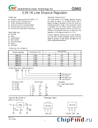 Datasheet G960T43U manufacturer GMT