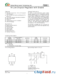 Datasheet G961 manufacturer GMT