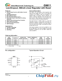 Datasheet G9611AP1T manufacturer GMT