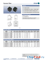 Datasheet CFULB455KE4A-B0 manufacturer Golledge