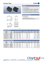 Datasheet CFWLB455KB4Y-B0 manufacturer Golledge