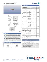 Datasheet GSX-431111DF manufacturer Golledge
