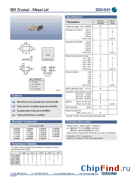 Datasheet GSX-641111D manufacturer Golledge
