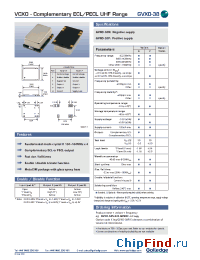 Datasheet GVXO-38N manufacturer Golledge