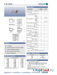 Datasheet GVXO-53NC manufacturer Golledge