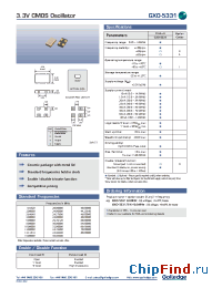 Datasheet GXO-5331BIN manufacturer Golledge