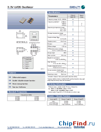 Datasheet GXO-L71 manufacturer Golledge