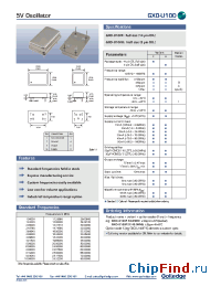 Datasheet GXO-U102BI manufacturer Golledge