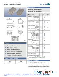 Datasheet GXO-U103BI manufacturer Golledge