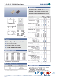 Datasheet GXO-U109G manufacturer Golledge