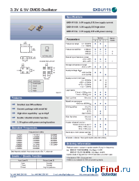 Datasheet GXO-U115 manufacturer Golledge