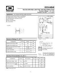 Datasheet 05GU4B48 manufacturer GOOD-ARK