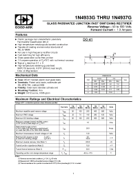 Datasheet 1N4935G manufacturer GOOD-ARK