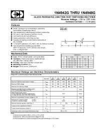 Datasheet 1N4948G manufacturer GOOD-ARK