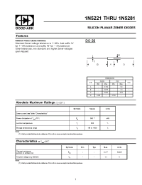 Datasheet 1N5222 manufacturer GOOD-ARK