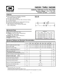 Datasheet 1N5392 manufacturer GOOD-ARK