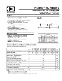 Datasheet 1N5392G manufacturer GOOD-ARK