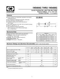 Datasheet 1N5400G manufacturer GOOD-ARK
