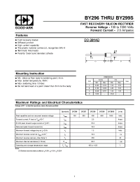 Datasheet BY296 manufacturer GOOD-ARK