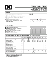 Datasheet FR205 manufacturer GOOD-ARK