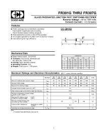Datasheet FR303G manufacturer GOOD-ARK