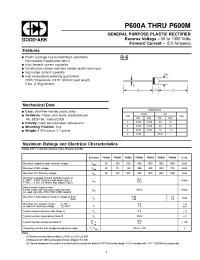 Datasheet P600J manufacturer GOOD-ARK