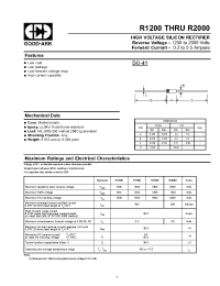 Datasheet R1200 manufacturer GOOD-ARK