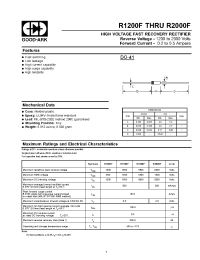 Datasheet R1200F manufacturer GOOD-ARK