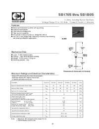Datasheet SB170S manufacturer GOOD-ARK