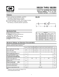 Datasheet SB270 manufacturer GOOD-ARK