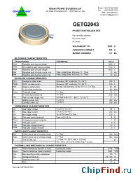 Datasheet GETG2043 manufacturer Green Power