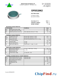 Datasheet GPDG2062 manufacturer Green Power