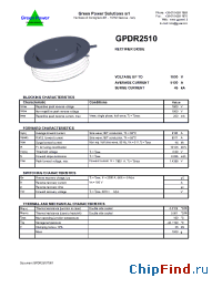 Datasheet GPDR2510 manufacturer Green Power