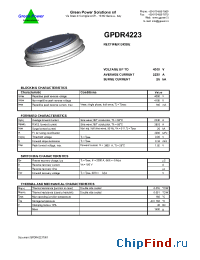 Datasheet GPDR4223 manufacturer Green Power