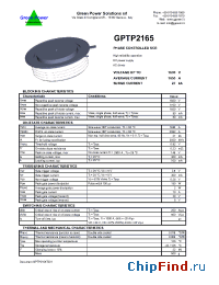 Datasheet GPTP2165 manufacturer Green Power