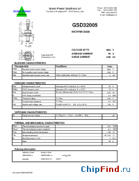 Datasheet GSD32005-10 manufacturer Green Power