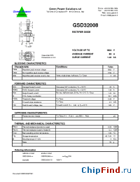 Datasheet GSD32008-vv manufacturer Green Power