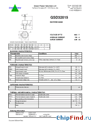 Datasheet GSD32015-vv manufacturer Green Power