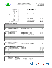Datasheet GSF31012 manufacturer Green Power