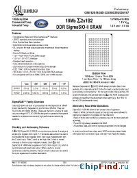 Datasheet GS8182S36D-200I manufacturer GSI