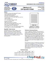 Datasheet GS8662S08 manufacturer GSI