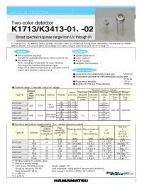 Datasheet C3413-01 manufacturer Hamamatsu