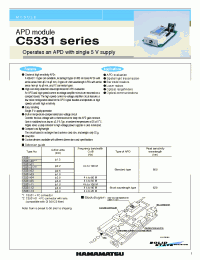 Datasheet C5331-04 manufacturer Hamamatsu