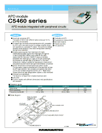 Datasheet C5460-01 manufacturer Hamamatsu