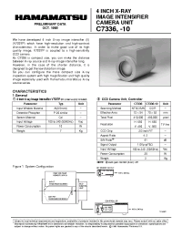 Datasheet C7336 manufacturer Hamamatsu