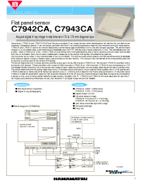 Datasheet C7942CA manufacturer Hamamatsu